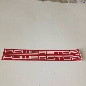 PowerStop Red Decal Stickers